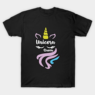 Unicorn Queen Print Daughter T Shirts T-Shirt